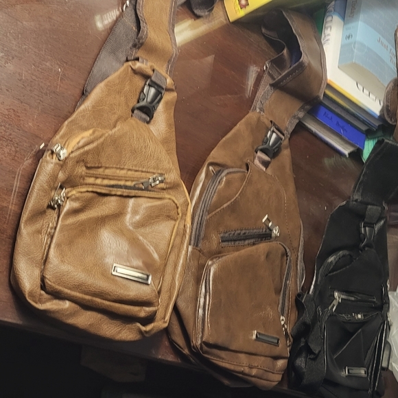 None Other - Mens or women chest bag with a charger port on the side